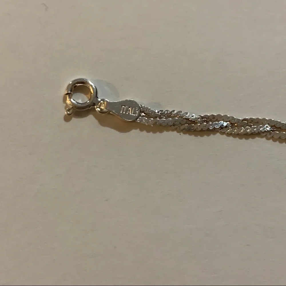 Milor ITALY 925 silver bracelet braided chain rope